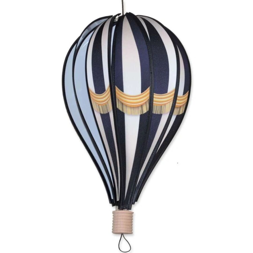 18 in. Black & White Victorian Hot Air Balloon - The Flag Store